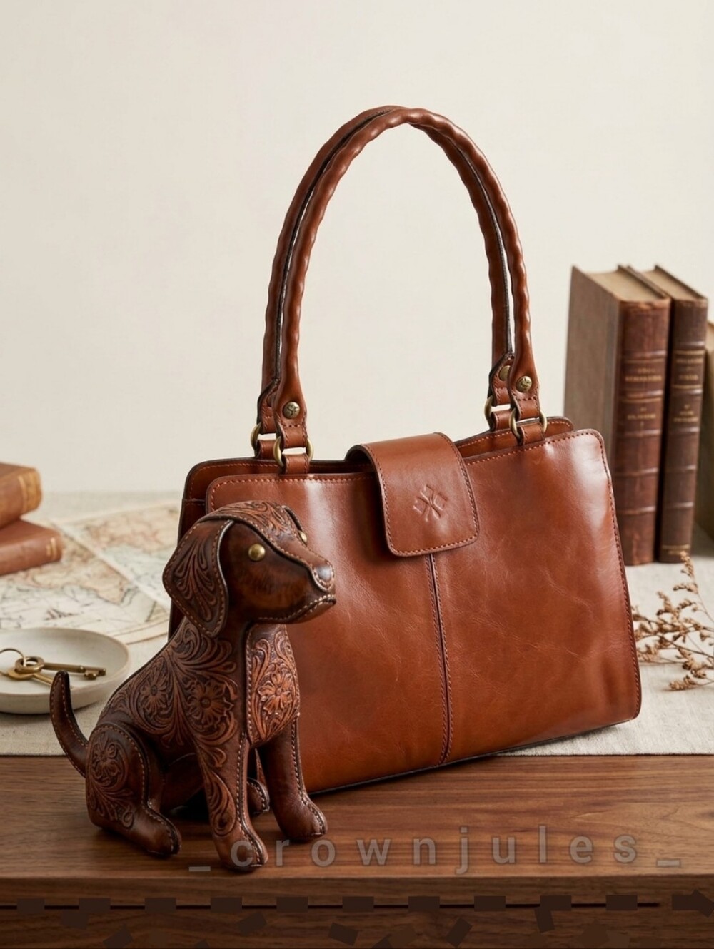 Patrisha Nash Heritage Bag Leather Satchel